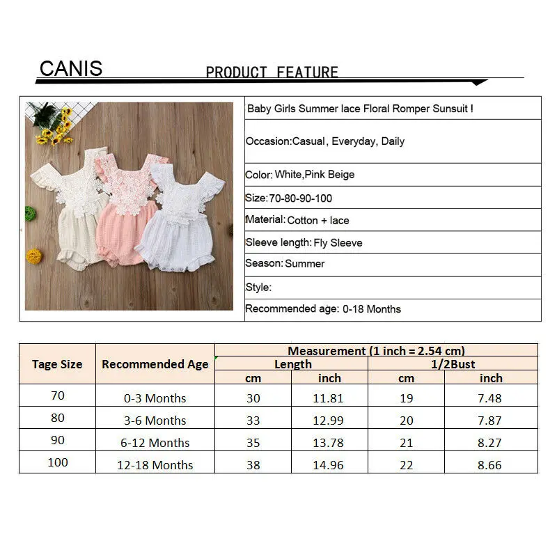 Комбинезон Emmababy однотонный с оборками и открытой спиной для новорожденных