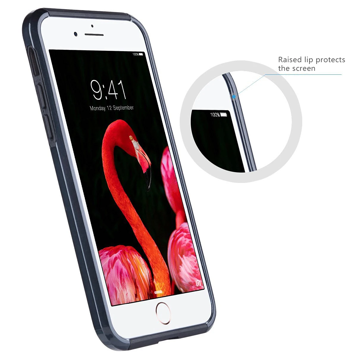 CASEWIN для iPhone 7 8 противоударный жесткий чехол телефона гибридный 2 в 1 Combo Жесткий PC +