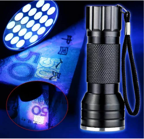 УФ 21 светодиодный мини светильник черный алюминиевый фонарь новый для