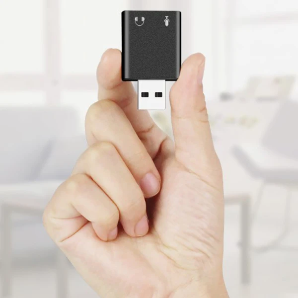 7.1 канальный алюминиевый сплав Usb звуковая карта компьютера внешняя Usb7.1