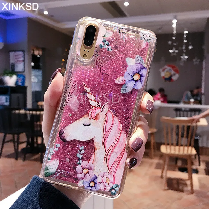 Чехол с жидкими зыбучими песками для huawei P20 P30 mate 20 Pro 10 Plite P Smart Nova 3 3i 4 на Honor 7C 7A Pro 8X10 9 lite чехол s
