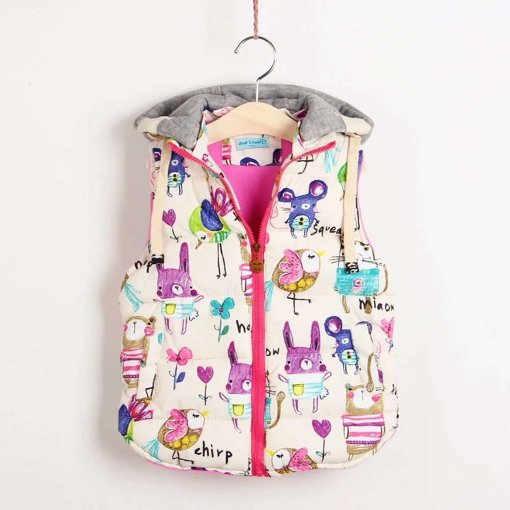 Новинка 2018 года зимний жилет для детей одежда зимние плотные куртки принцессы с