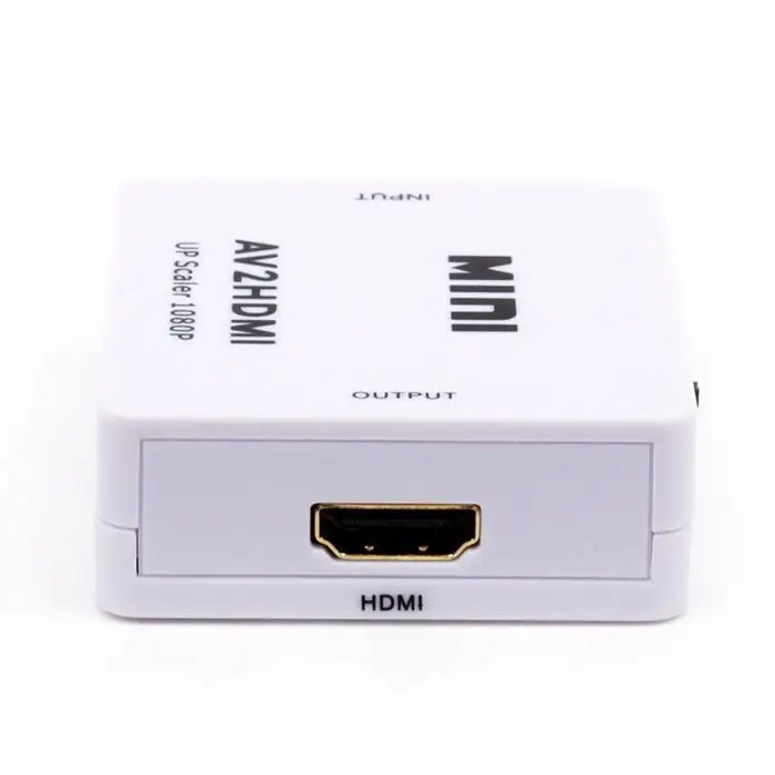 1080P HD Multimedia Interface to RCA Audio Video CVBS Adapter Converter AV input HDMI output For HDTV | Электроника
