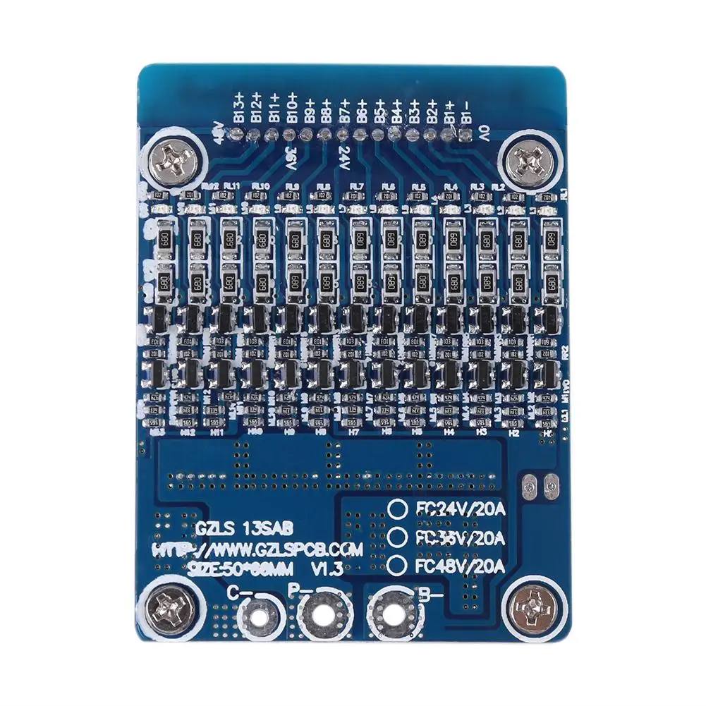 Литий ионная плата защиты аккумулятора 18650 батарея защита BMS PCB с функцией баланса