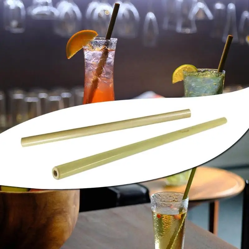 Органическая Бамбуковая трубочка для питья вечеринки дня рождения свадьбы