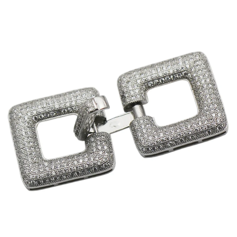 Beadsnice серебро 925 пробы складывается поверх застежки CZ застежка ручная работа