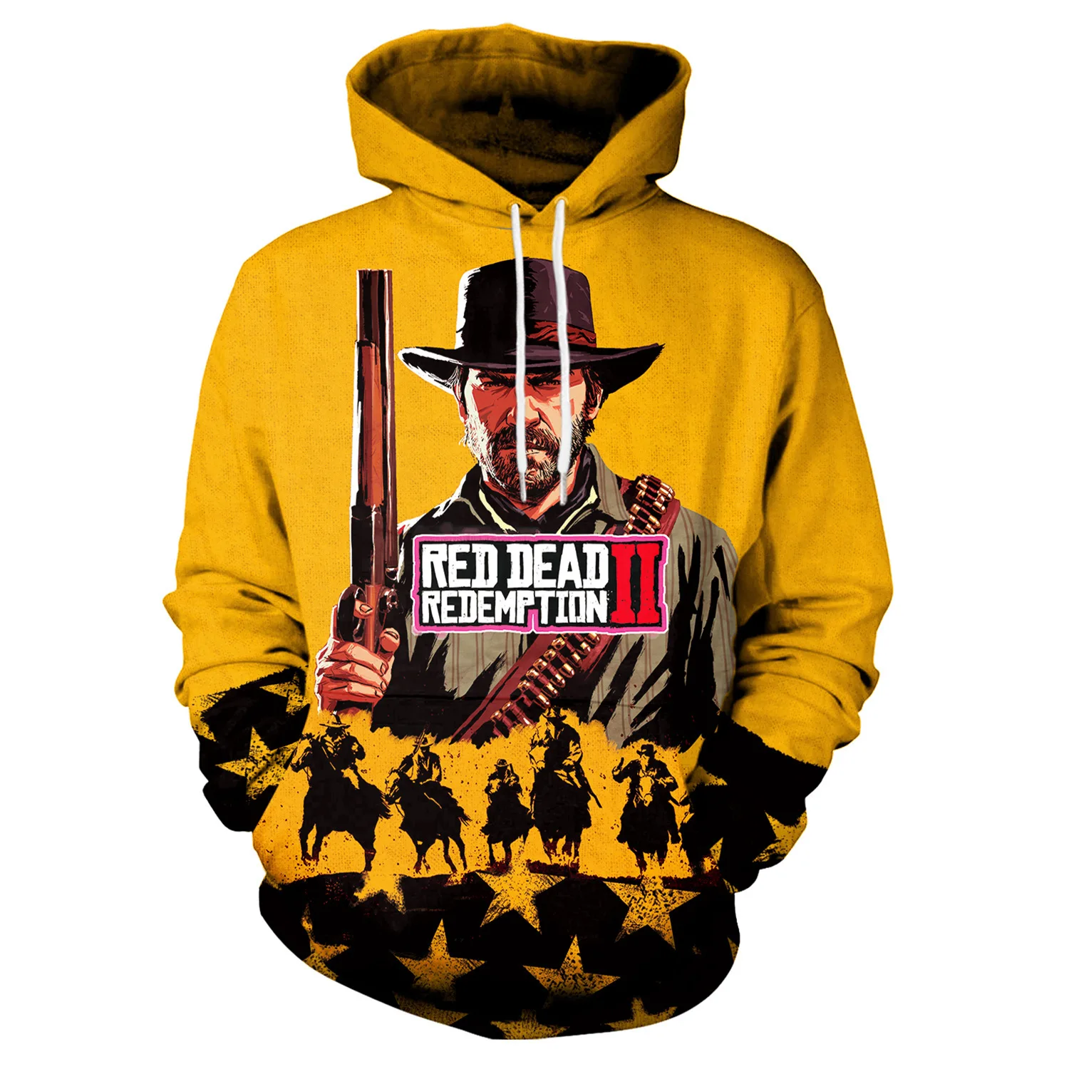 Женский и мужской костюм RED DEAD REDEMPTION 2 толстовка с 3D принтом длинным рукавом