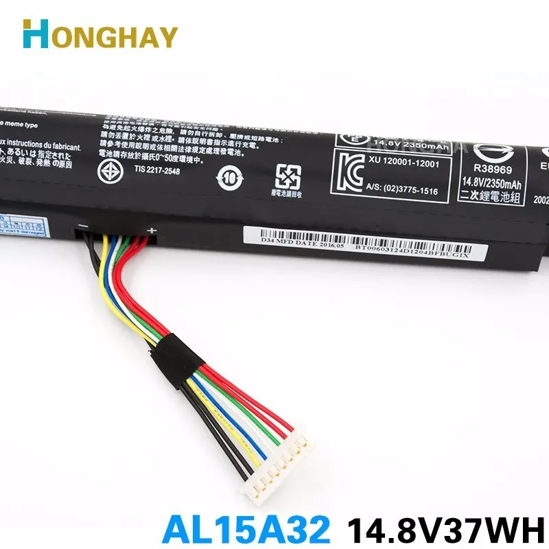 Аккумулятор HONGHAY AL15A32 для ноутбука Acer Aspire батарея 472 E5 422G 522G 473 522 5 10 |battery for acer
