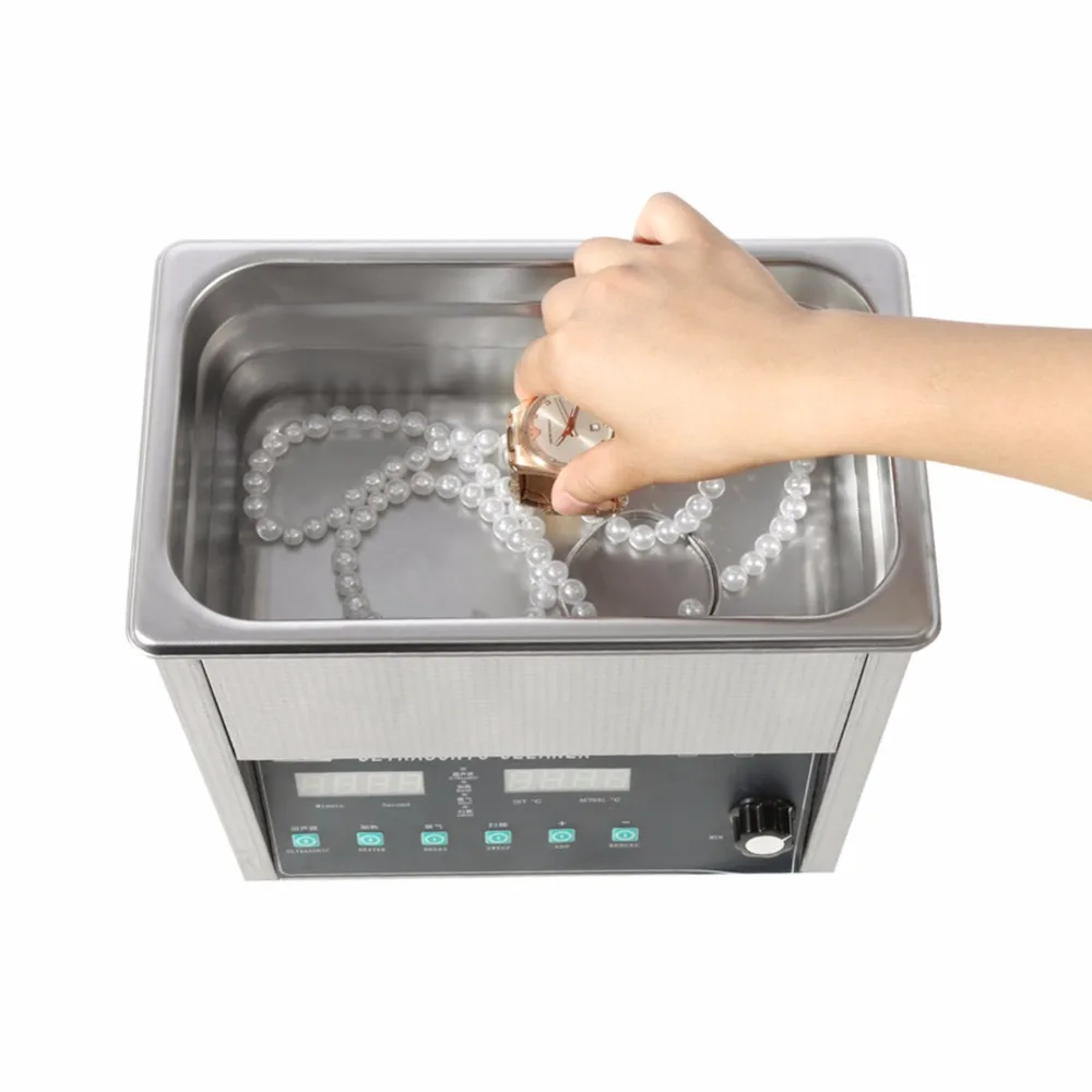 10 л Промышленный Ультразвуковой очиститель с подогревом для ванной цифровой