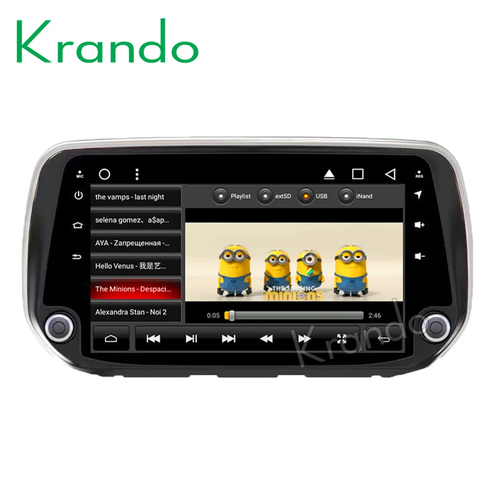 Krando Android 8 1 9 &quotбольшой экран Автомобильная Мультимедийная система Радио Аудио