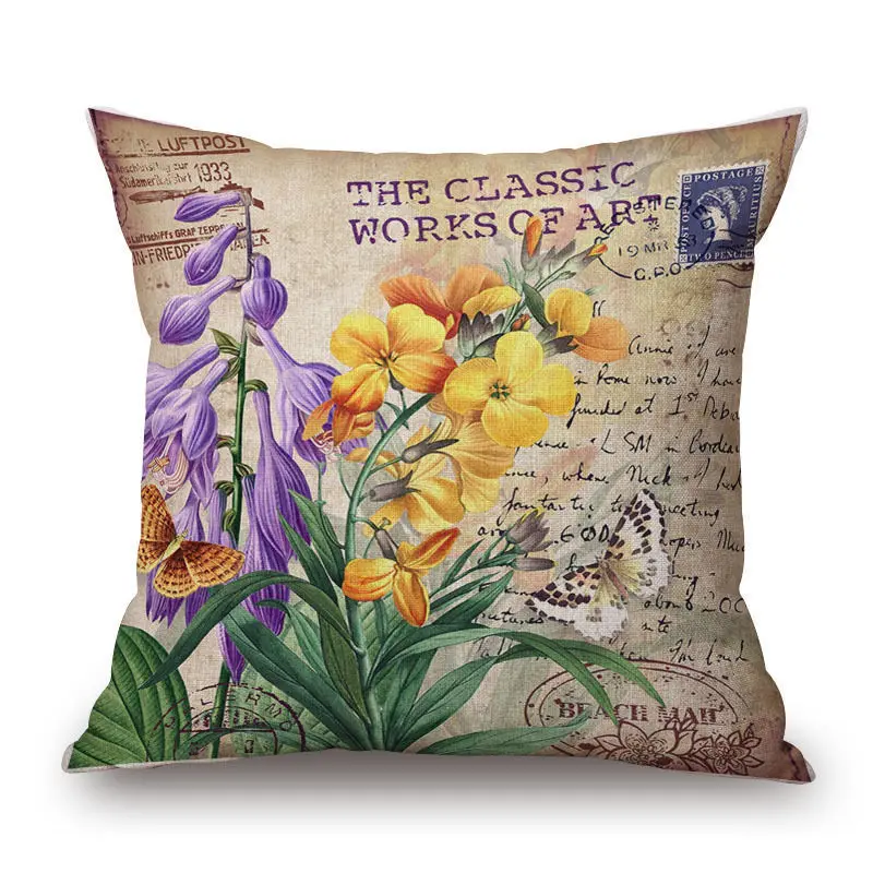 18 дюймов домашняя хлопковая льняная Мягкая комната подарки односторонняя печать