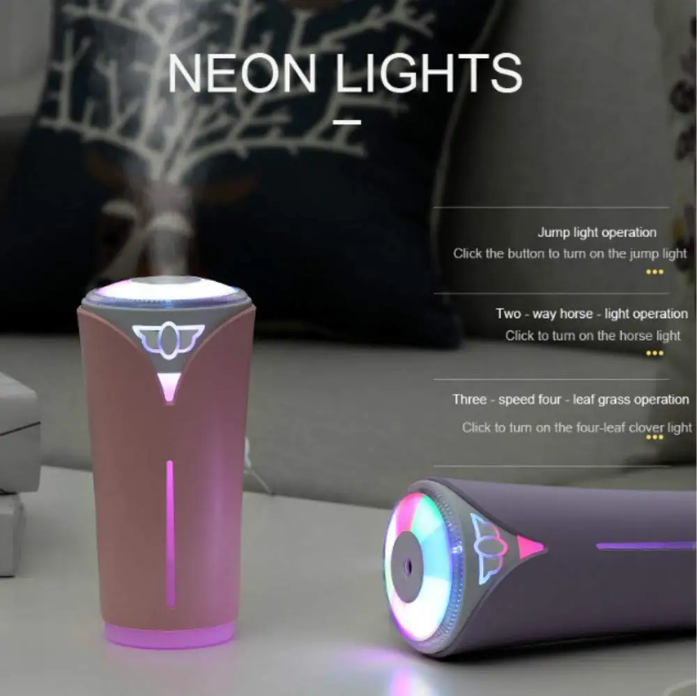 Горячая продажа мини увлажнитель воздуха Автомобильный USB холодный туман с LED