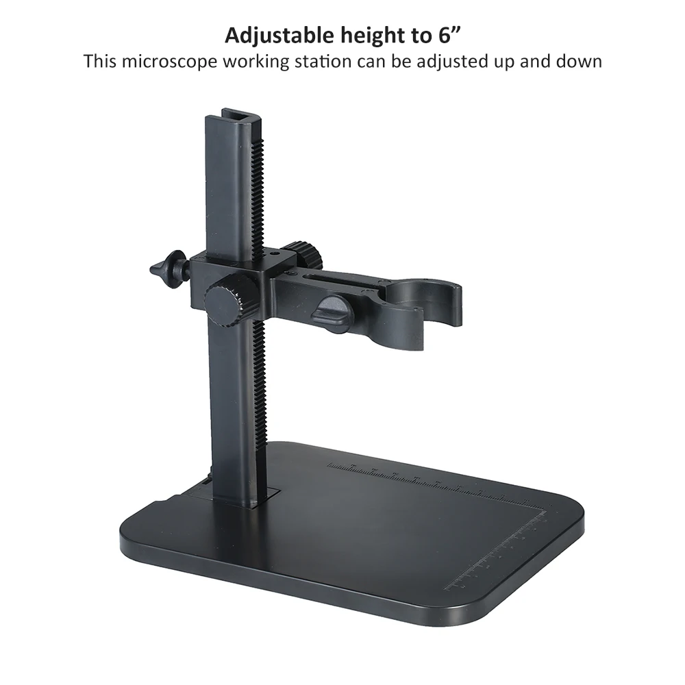 

Microscope Part Accessories USB Digital Microscope Stand Holder Light Weight Adjustable Height Bracket Mini Foothold Table Frame