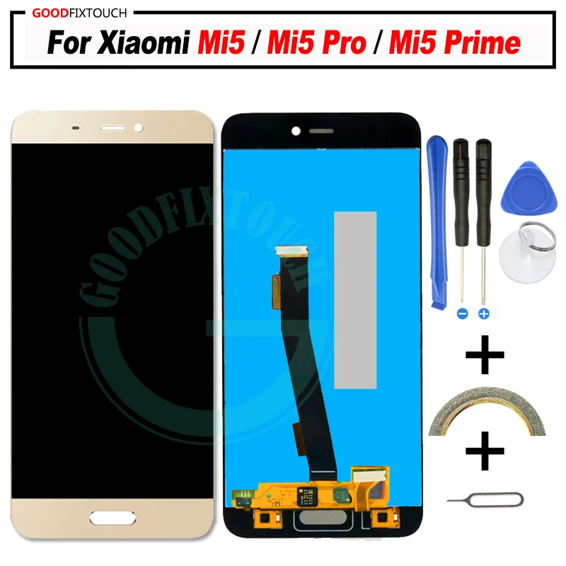 ЖК дисплей с сенсорным экраном и рамкой для Xiaomi Mi5 сменный сенсорный экран mi 5 Pro