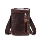 Сумка кросс-боди мужская из натуральной кожи, маленькая сумочка на плечо в деловом стиле, мессенджер в винтажном стиле
