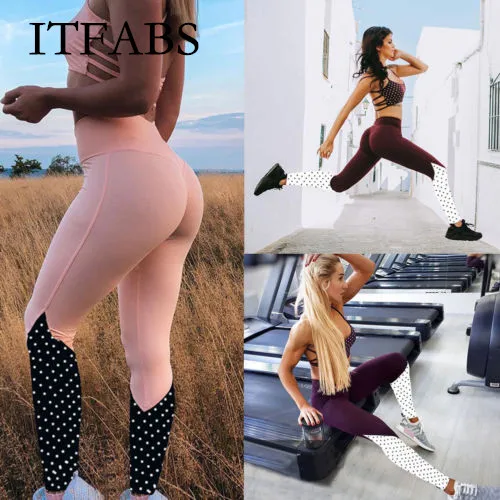 ITFABS Женские Спортивные Компрессионные Леггинсы для фитнеса бега йоги