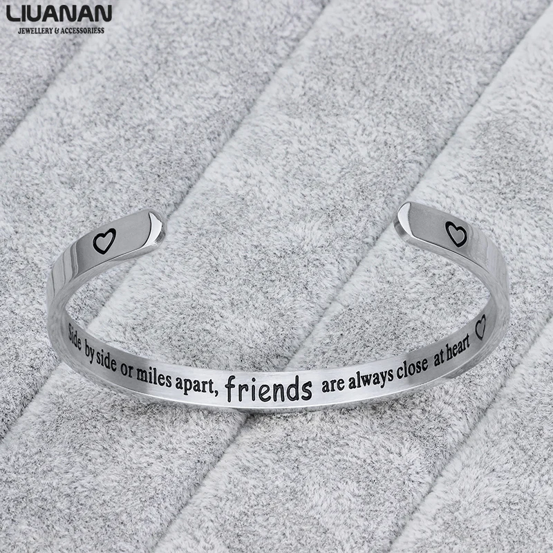 Браслет Best Friend BFF браслет дружбы из нержавеющей стали Открытый на запястье