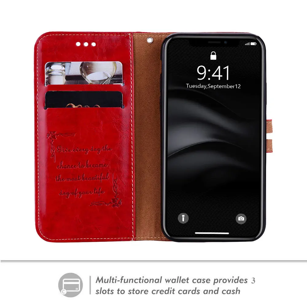 Роскошный кожаный чехол KISSCASE для iPhone X XR 8 7 6 6s Plus чехол-кошелек 5 5S XS max Fundas Capa |