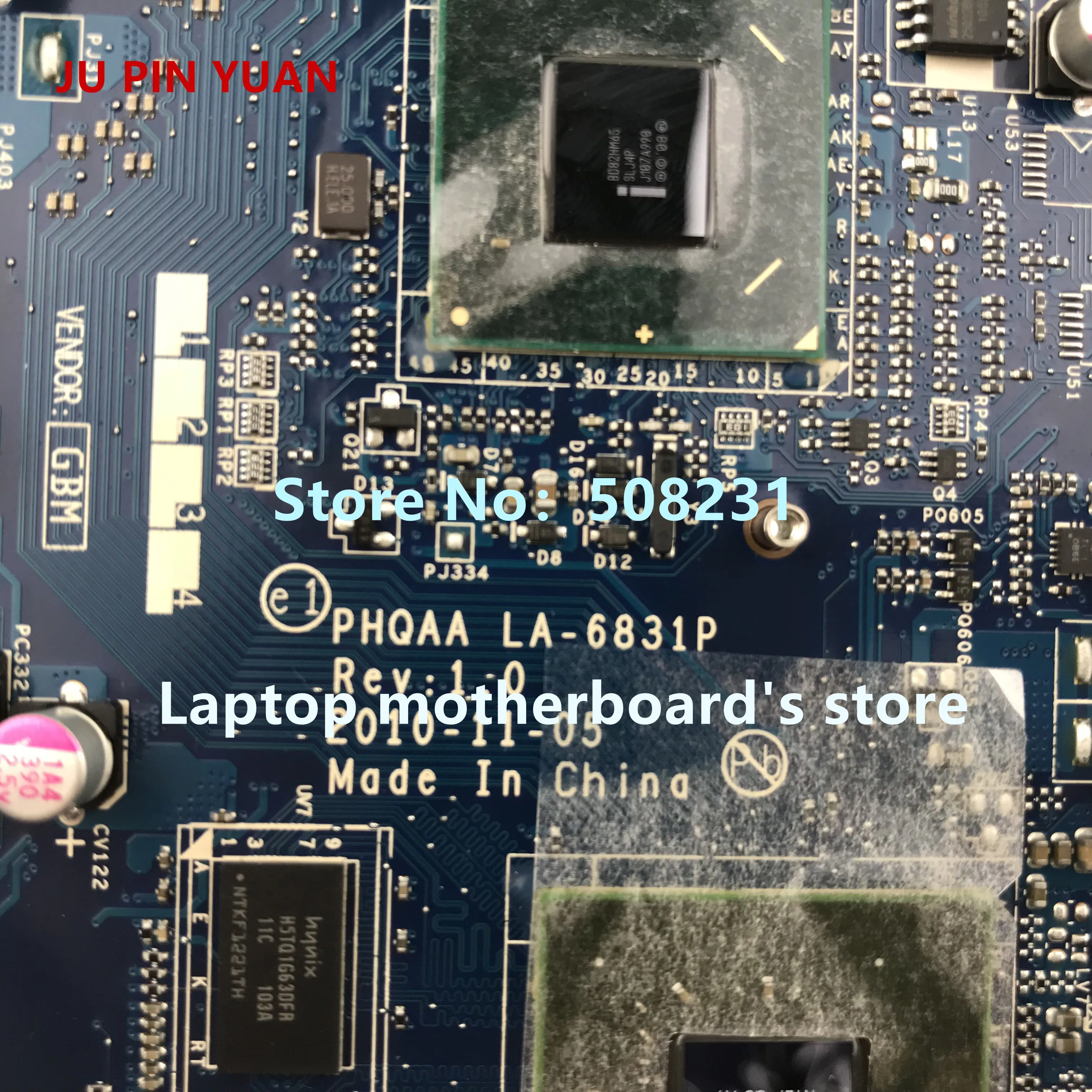 JU PIN YUAN K000125700 PHQAA стандартная материнская плата для ноутбука Toshiba satellite P750 P755 A665