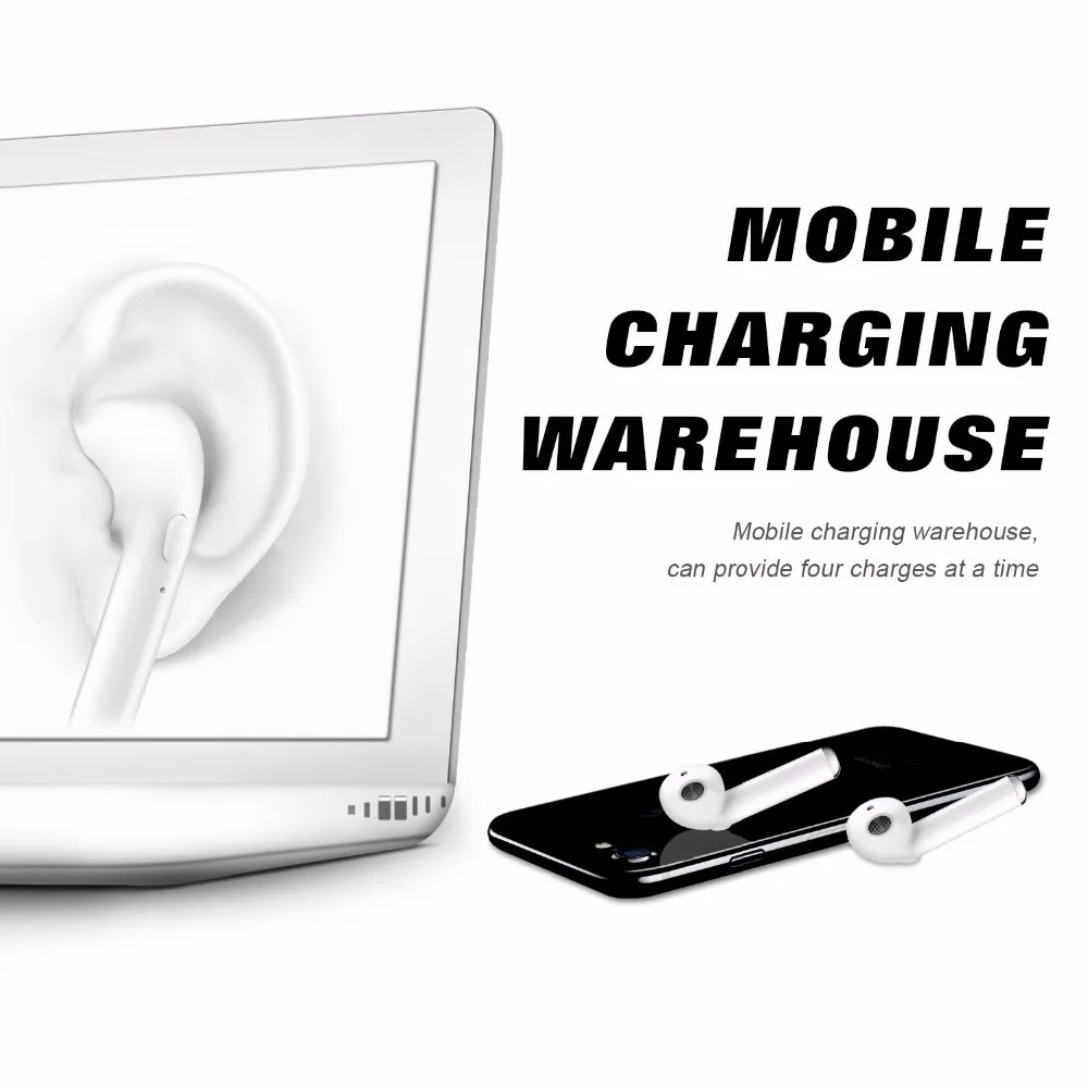 GeoFox i7 i7s TWS Wireless Bluetooth Earphones In-Ear Music Earbuds Set Stereo Headset for iphone X 6 7 8 Samsung Xiaomi | Электроника