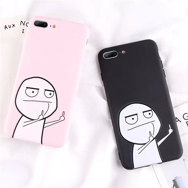 Чехол USLION Funny Man для iPhone 12 6 7 8 Plus X XR XS Max чехлы 6S мягкий силиконовый чехол на заднюю
