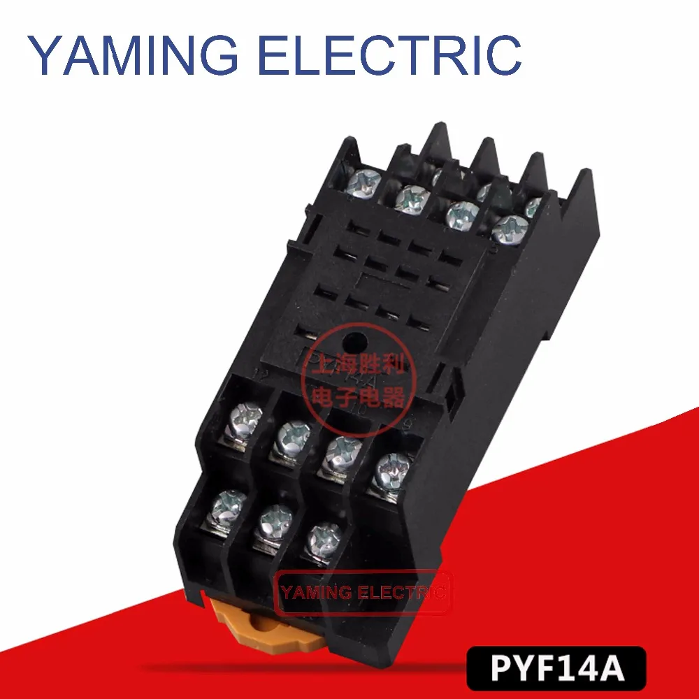 P51 PYF14A 14 контактный разъем черный для MY4NJ Base HH54P электромагнитное релейное