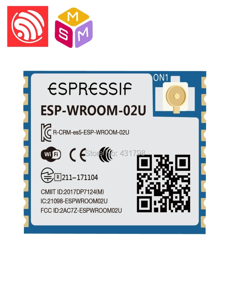 

AIOT Espressif SoC ESP8266 WiFi module ESP-WROOM-02U International Edition Home/Industry/Agriculture automation