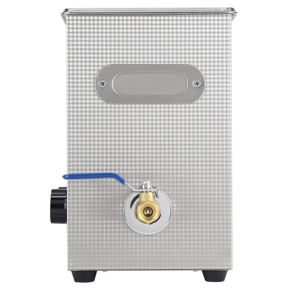 6л 220В Ультразвуковой очиститель для ванны с подогревом и таймером из нержавеющей