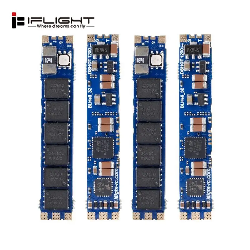 iFlight SucceX 50A Slick 2-6S BLHeli 32Bit Dshot1200 Single ESC W/ RGB LED/Telemetry/Current Sensor for RC FPV Racing Frames | Игрушки и