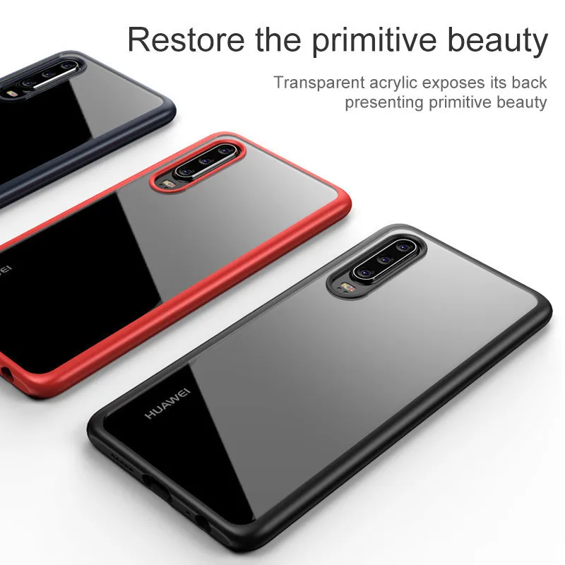 Противоударный Ударопрочный силиконовый чехол для Huawei P30 P30Pro прозрачный Lite