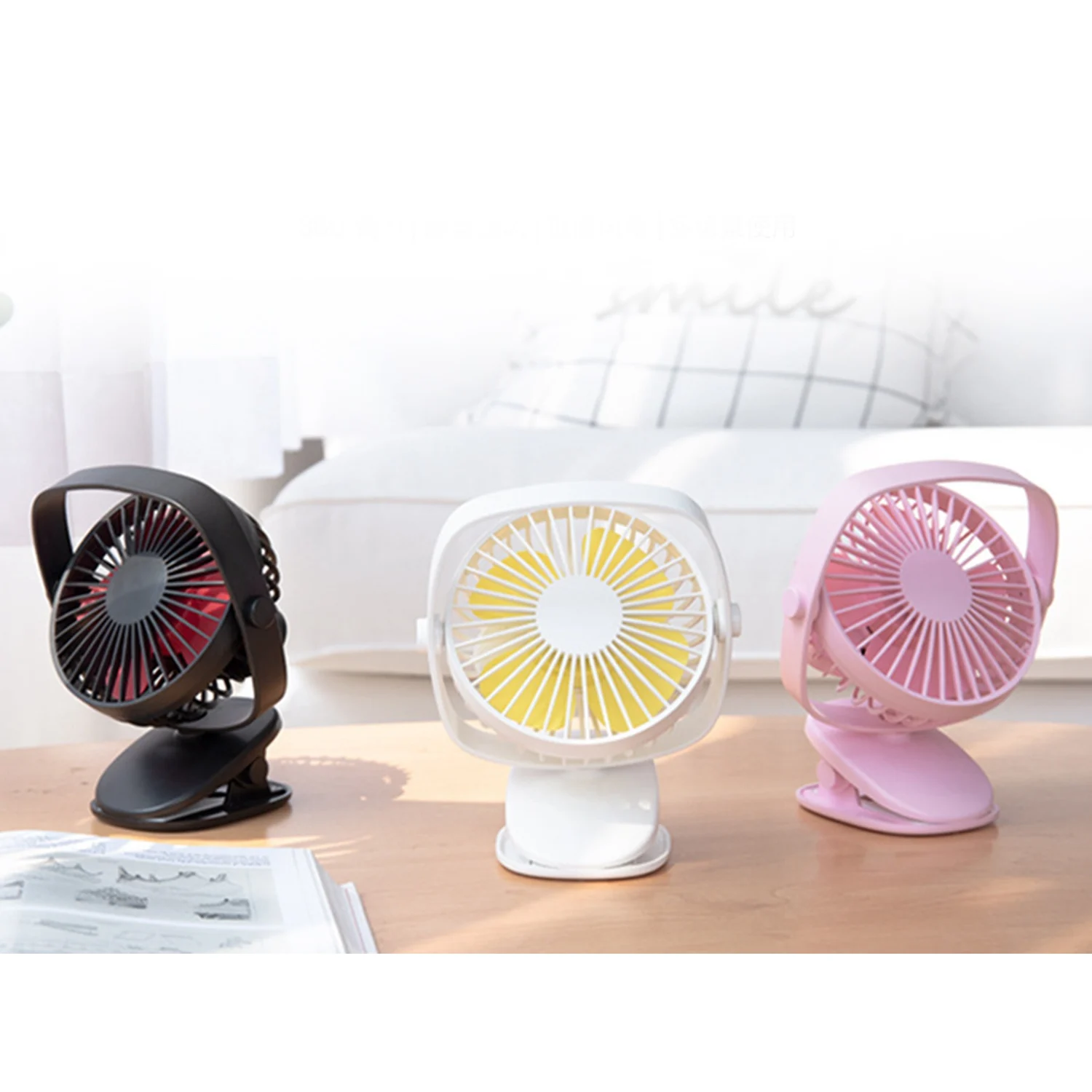 New Mini Usb Rechargeable Air Cooling Fan Clip Desk Dual Use Home Student Dormitory Bedside Portable Desktop Office | Бытовая техника