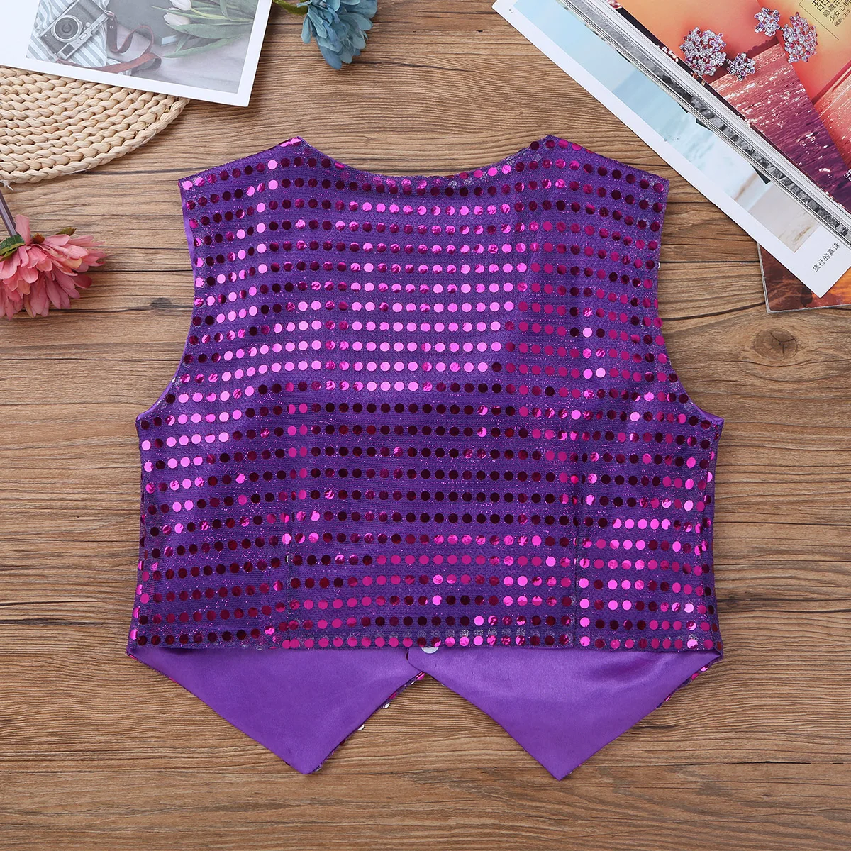 TiaoBug/детский блестящий костюм для мальчиков расшитый блестками сцены хора джаза