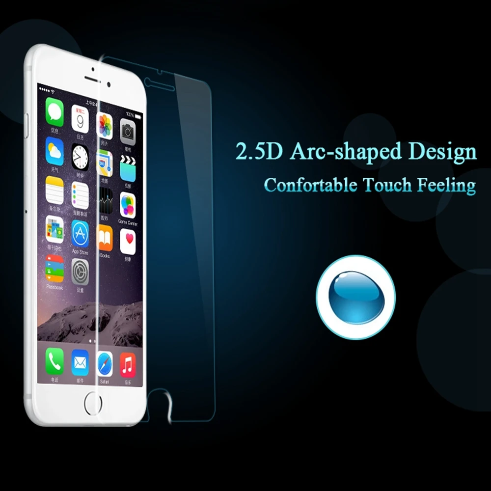 KISSCASE For iPhone 5S SE Tempered Glass Screen Protector Apple 5 5G 6 s Protective Guard Film |