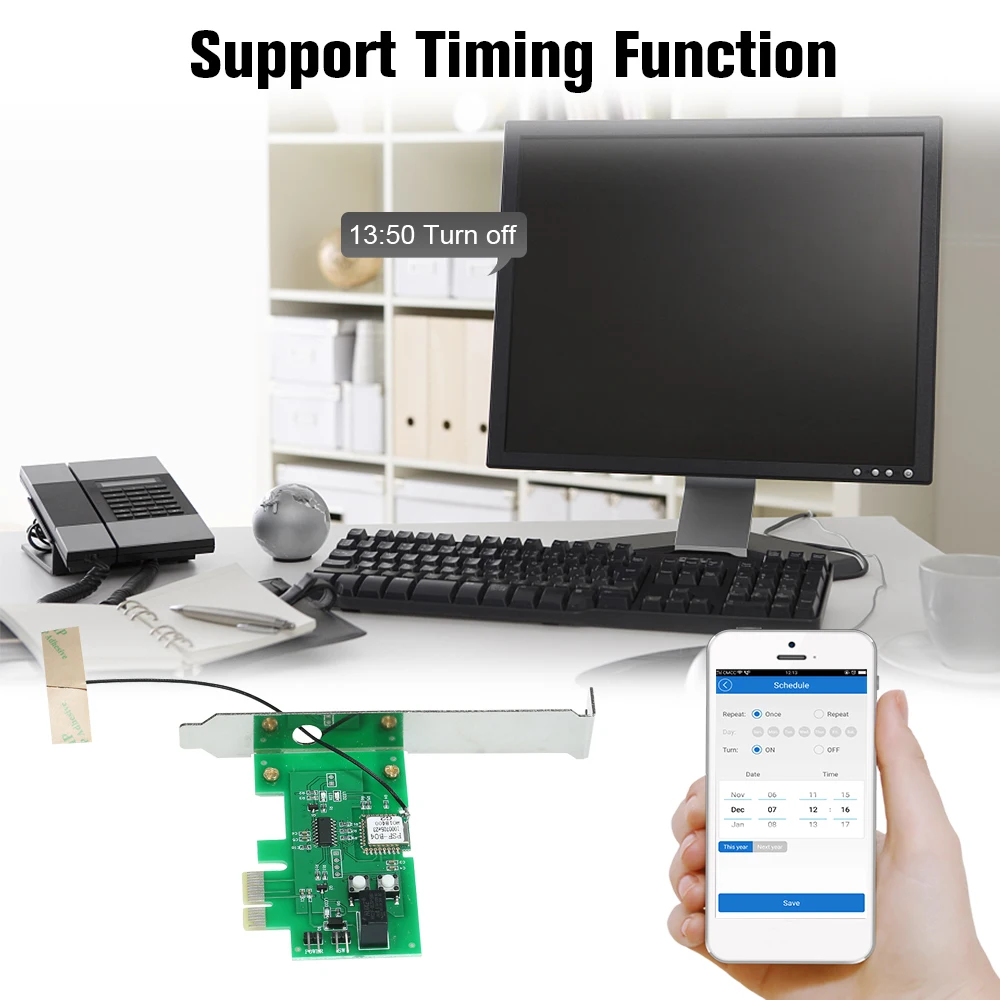 EWeLink Mini PCI e карта дистанционного управления переключателем Wi Fi беспроводной