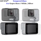 Для GoPro Hero 7 серебристыйбелый 9H 2.5D объектив камерыЖК-экран Премиум Защитная пленка из закаленного стекла