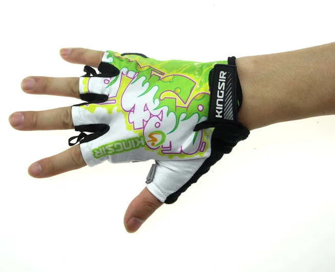 Kingsir Selphy Half Finger Bicycle Glove Cycling Avoid Shock Pad A Mountain Country Ride Luggage Prepare | Спорт и развлечения