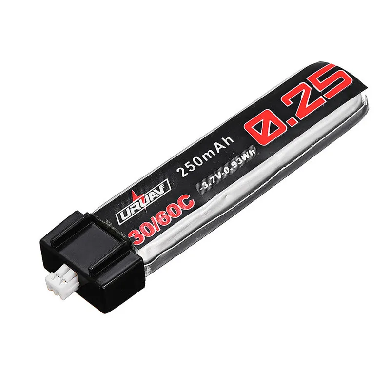5 шт. URUAV 3 7 в 250 мАч 30C/60C Lipo батарея PH1.25 для лезвия QX CPX крошечный вуп TINY6 6X RC FPV