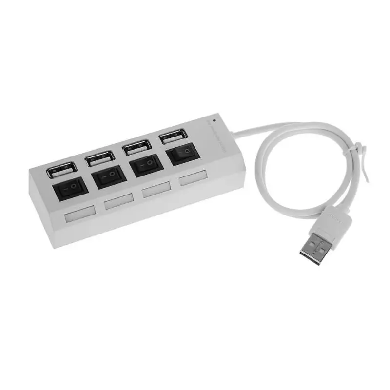 Портативный высокоскоростной 4 порта USB 2 0 концентратор переходник разветвитель