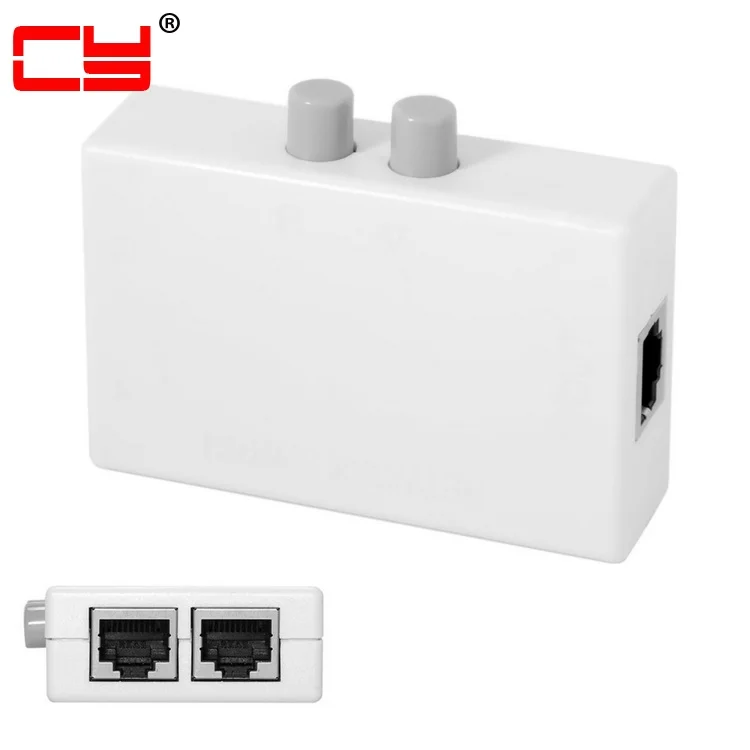 UTP STP 2 порта RJ45 LAN CAT сетевой Переключатель Селектор внутренний внешний