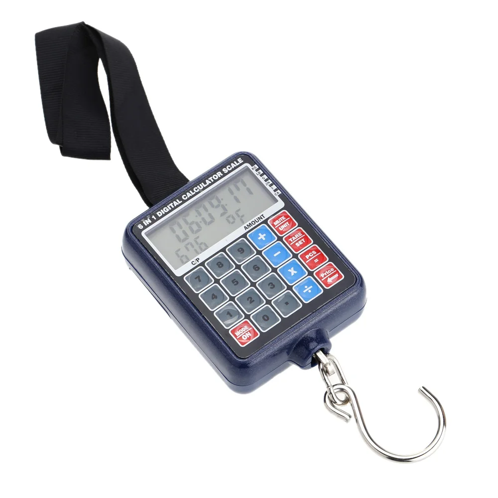 

50kg/10g Multi-functional Mini Digital Hanging Luggage Weight Scale Calculator Weighing Tool