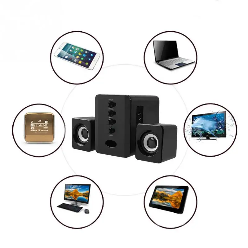 Беспроводная Bluetooth Колонка SADA 2 1 дюйма 3 канала бас комбинированный ПК MP3 сотовый