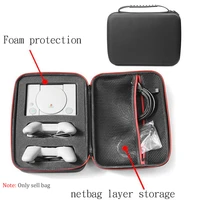 portable eva carrying case for sony ps classic hosts mini ps1 controller waterproof storage bag case accessories
