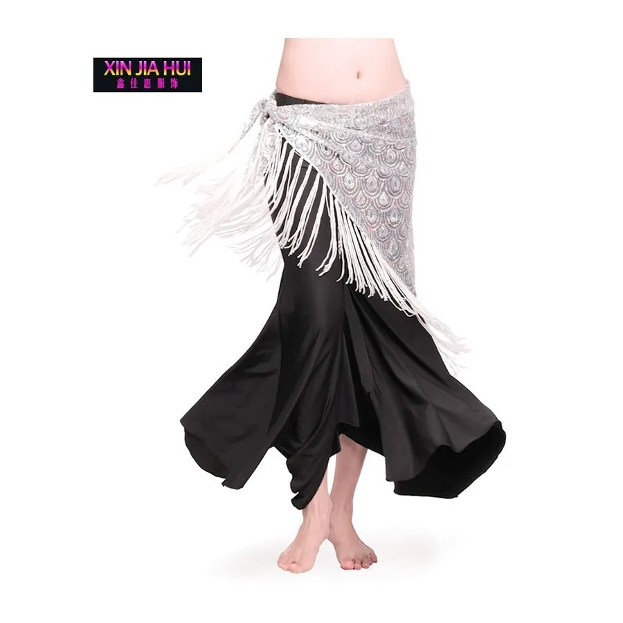 Belly Dance Peacock Flower Piece Fanon Bellydance Costume Carnaval Egyptian Danse Orientale Shiny Stage Show Triangle Scarf |