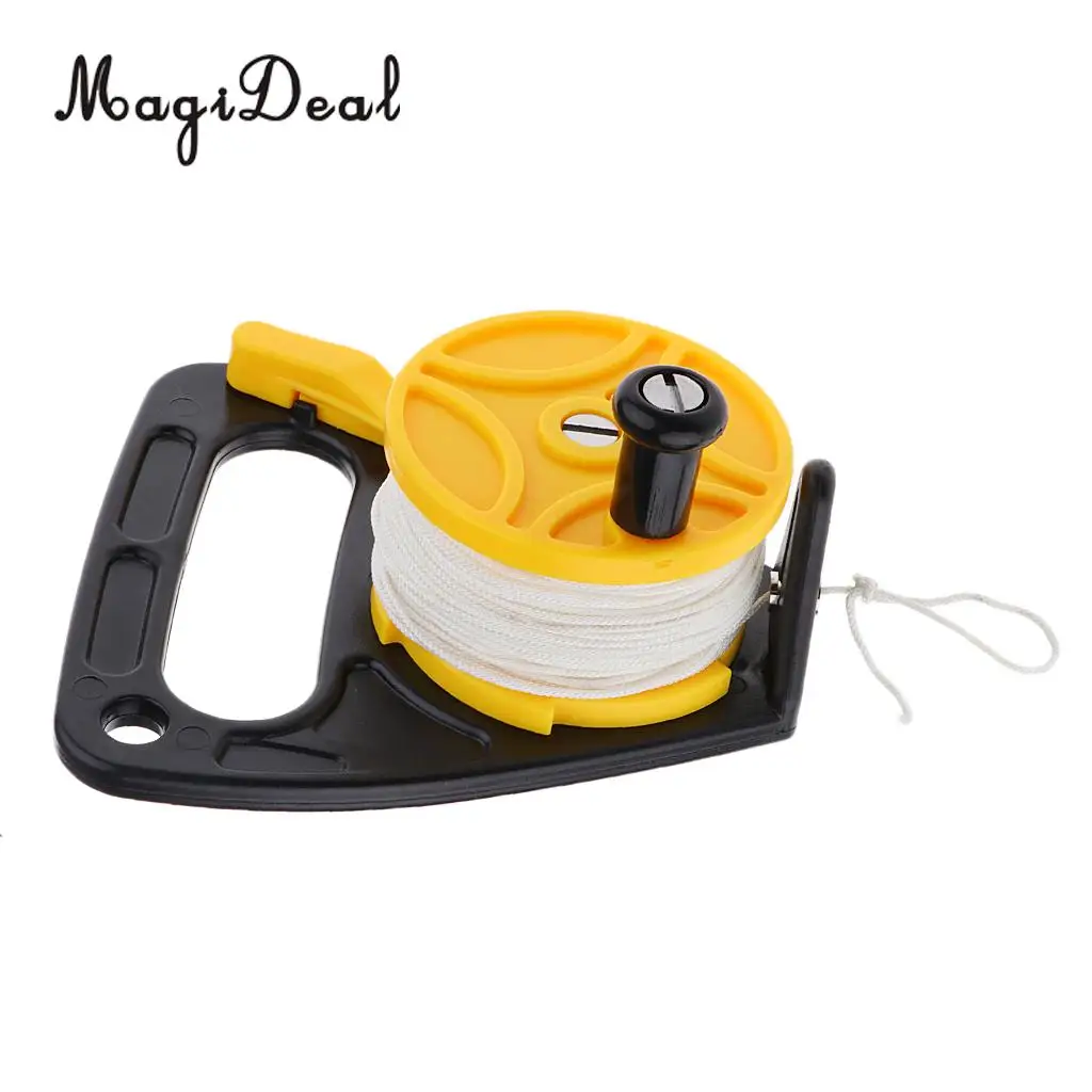 Underwater Scuba Diving Dive Wreck Reel 150ft Line with Plastic Handle Wheel for Swimming Snorkeling | Спорт и развлечения