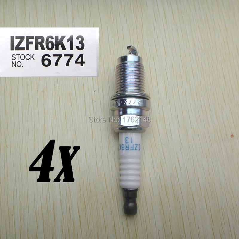Набор из 4 шт. иридиевых свечей зажигания Izfr6k13 для Honda 2003 07 Accord 2007 2014 Fit 6774|Свечи и