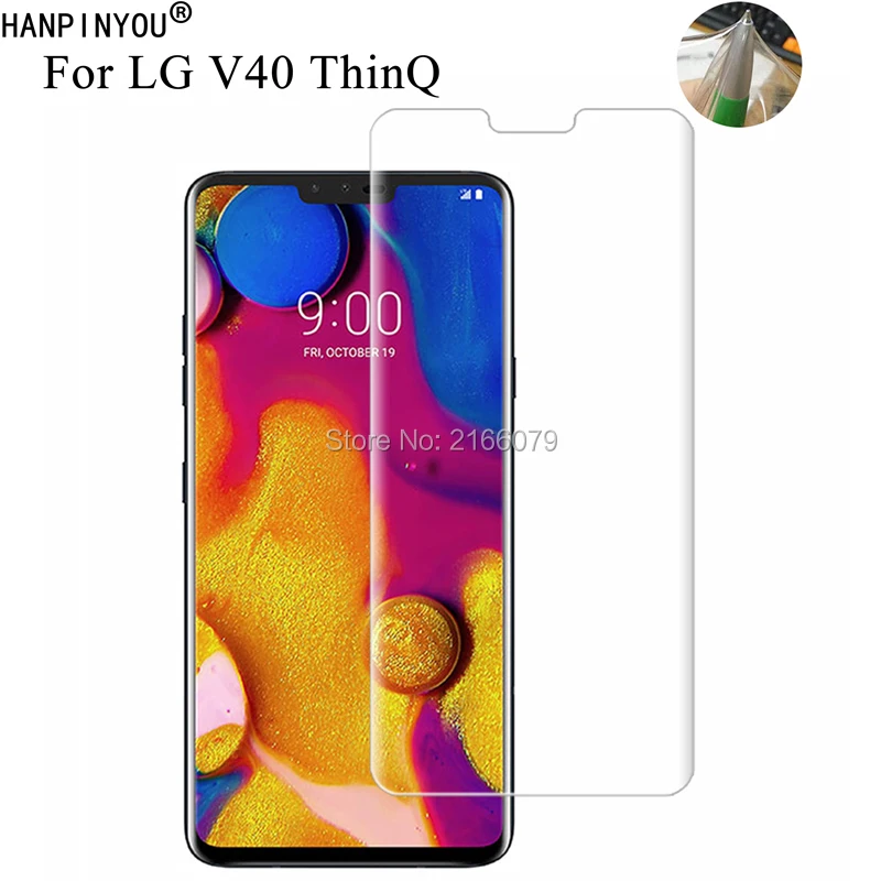 Для LG V40 ThinQ 6 4 &quotмягкая искусственная защита экрана из ТПУ Прозрачная защитная