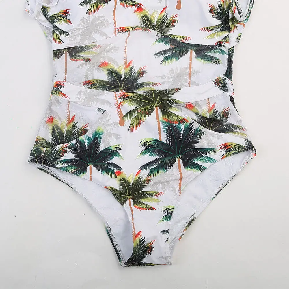 2019 новейший популярный женский сексуальный цельный Кокосовая пальма купальник