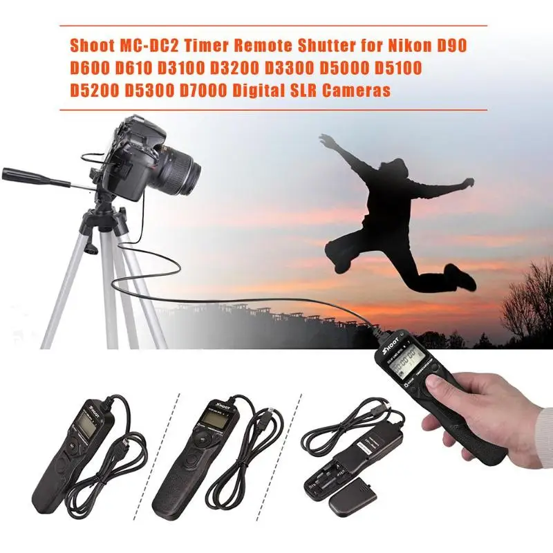 Пульт дистанционного управления SHOOT MC DC2 для камеры Nikon Z7 D750 D610 D7500 D7200 D5600 D3300|Пульты