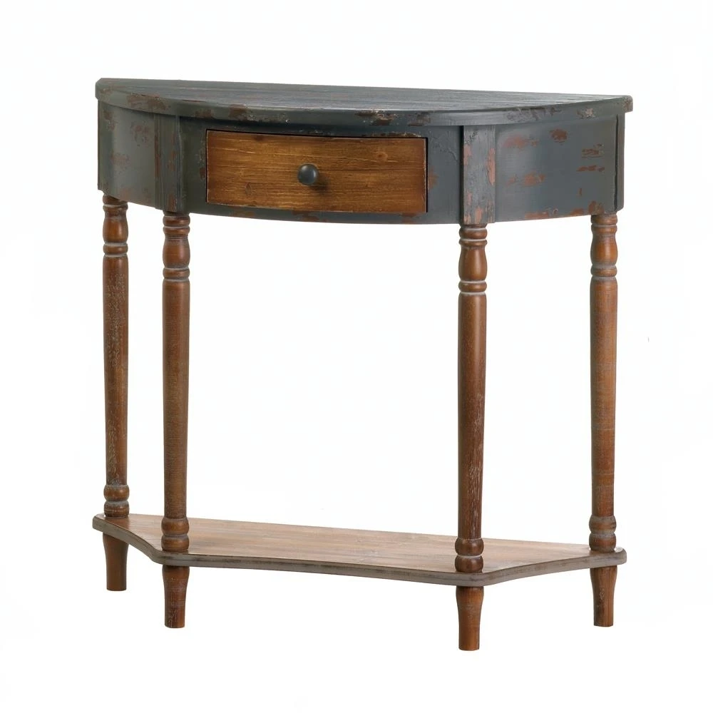 FIR WOOD HALF-MOON HALL TABLE | Мебель
