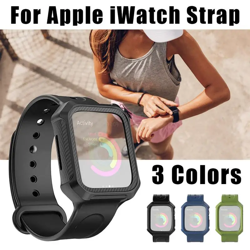 40 мм/44 мм ремешок для Apple IWatch анти-осенний интегрированный спортивный TPU Watch 4 Band 44